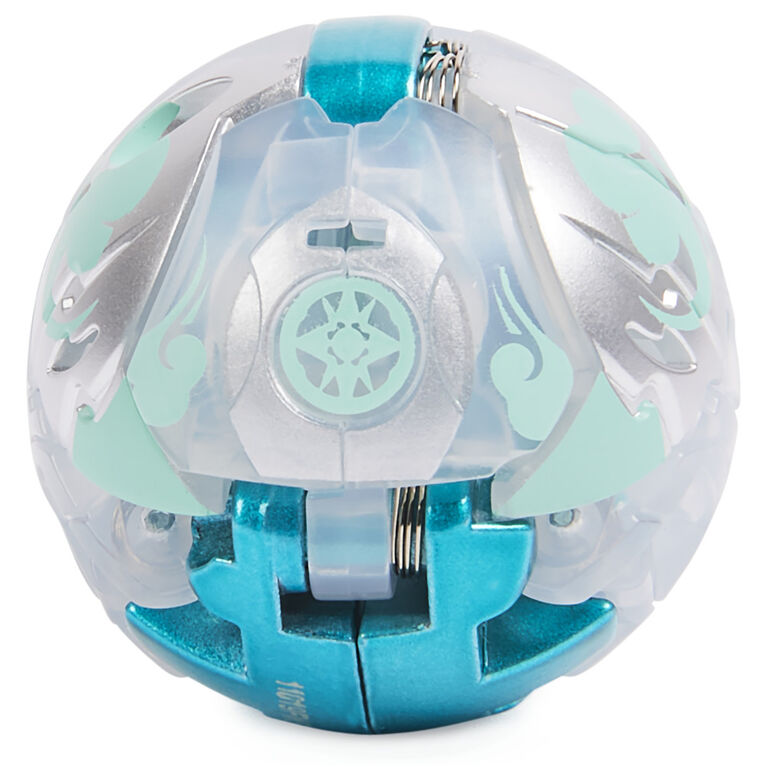 Bakugan Evolutions, Colossus (White), Platinum Series True Metal Bakugan, 2 BakuCores and Character Card