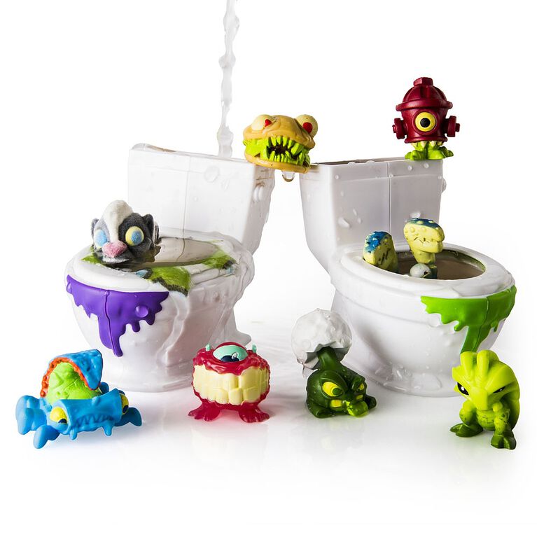 Flush Force - Series 1 - Bizarre Bathroom Collectible 8-Pack Figures (Color/Styles May Vary)