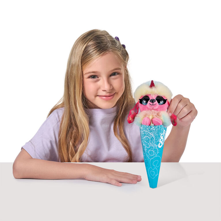 COCO Surprise Fantasy series 1 Plush Toys with Baby Collectible Surprise in Cone by ZURU - 1 per order, colour may vary (Each sold separately, selected at Random))