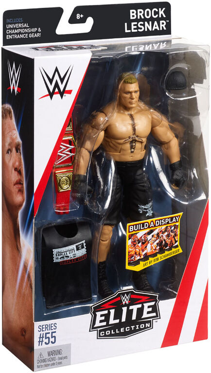 WWE - Collection Elite - Figurine articulée - Brock Lesnar.