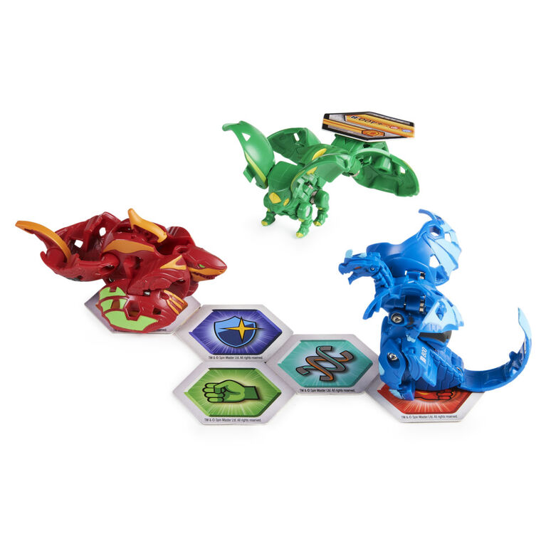 Bakugan Starter Pack 3-Pack, Fenneca Ultra, Geogan Rising Collectible Action Figures