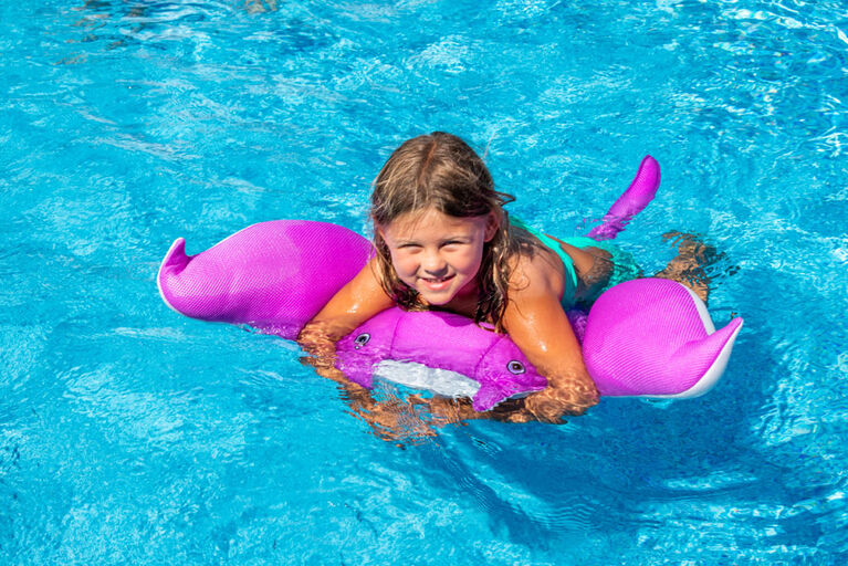 Flotteur en forme de raie pour piscines - Violet