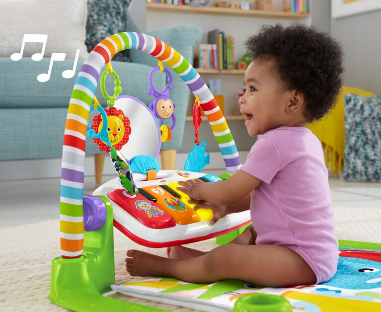 Fisher-Price Deluxe Kick and Play Piano Gym - English Edition