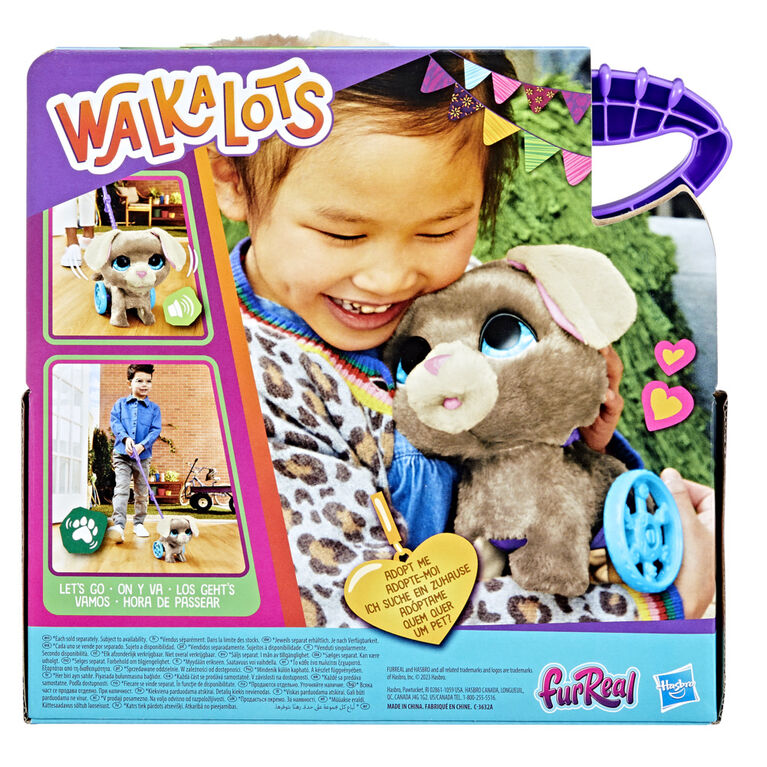 furReal Walkalots, Tracks, mon chiot à roulettes, peluche interactive de  chiot qui marche, jouet interactif