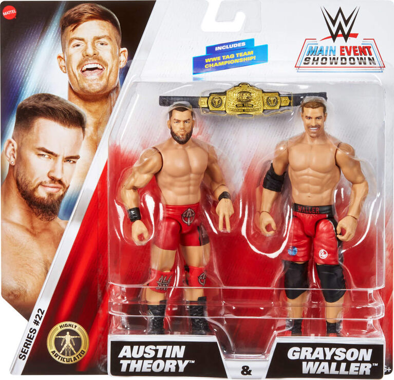 WWE Main Event Showdown Austin Theory & Grayson Waller Action Figures Set