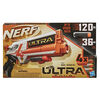 Nerf Ultra - Blaster Four, 4 fléchettes Nerf Ultra, tire une fléchette à la fois, compatible uniquement avec les fléchettes Nerf Ultra