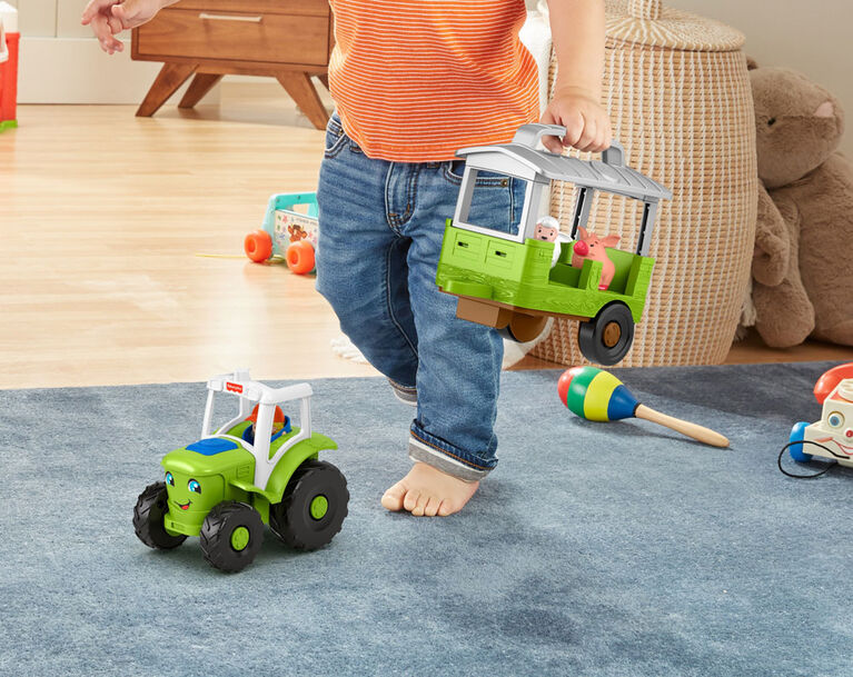 Fisher-Price - Little People - Tracteur Soin des Animaux - Édition anglaise