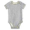 Just Born Baby Boys 4-Pack Organic Short Sleeve Onesies Bodysuits - Lil Lion Newborn