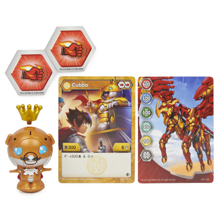 Bakugan, King Cubbo Pack, Geogan Rising Transforming Collectible Action Figures