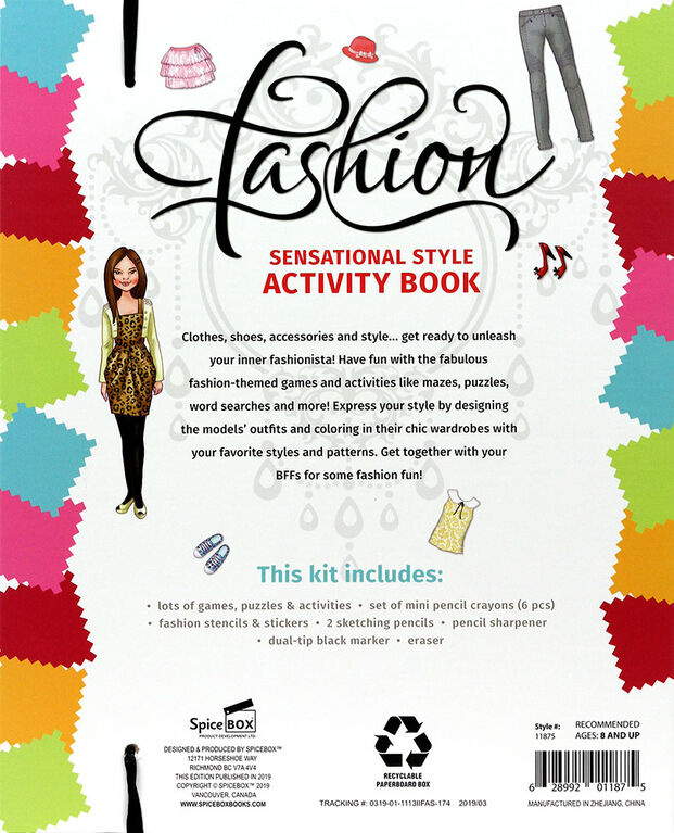 SpiceBox Children's Art Kits Imagine It Fashion - English Edition