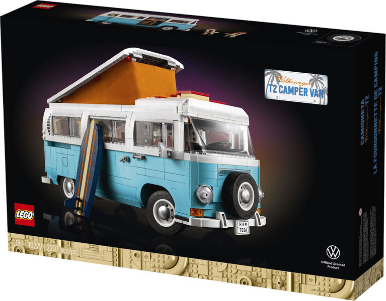 LEGO La fourgonnette de camping Volkswagen T2 10279 Ensemble de construction (2 207 pièces)