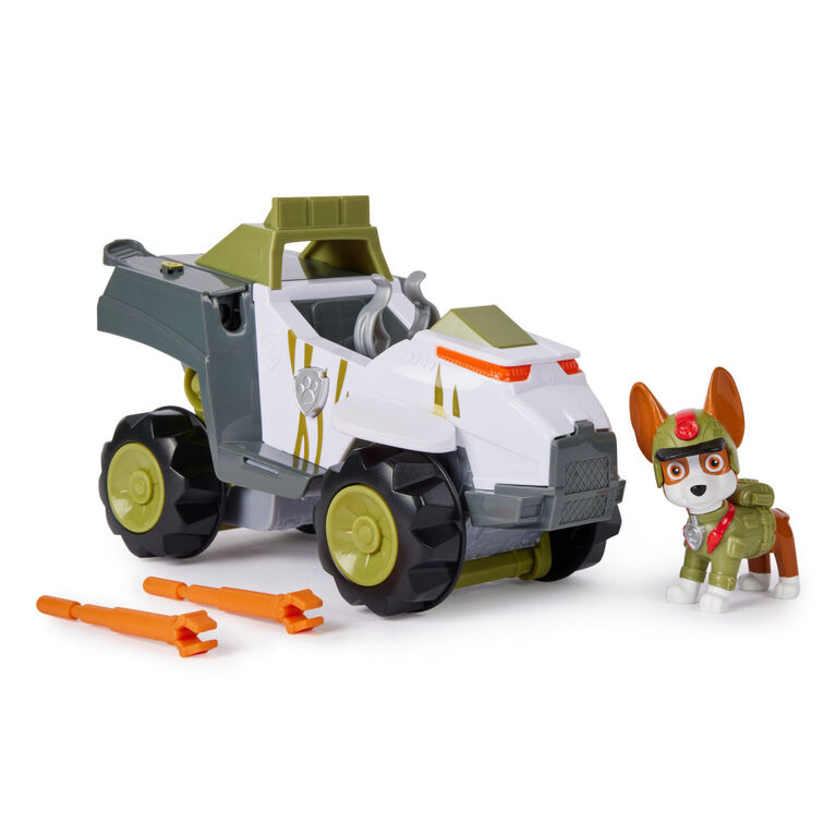 PAW Patrol Jungle Pups, Tracker's Monkey Vehicle, Camion avec figurine à collectionner