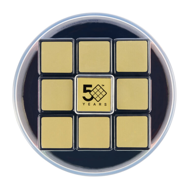 Rubik's Cube 3x3, Édition spéciale rétro 50e anniversaire, Casse-tête classique de correspondance de couleurs, Casse-tête stimulant, Jeu à manipuler