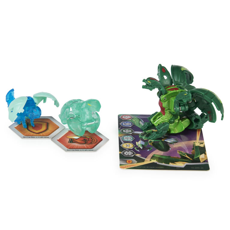 Bakugan Evolutions, Nillious with Nano Sledge and Lancer Platinum Power Up Pack