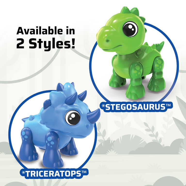 YCOO Dino Heads Up - Stegosaurus and Triceratops (One Selected At Random For Online Purchases)