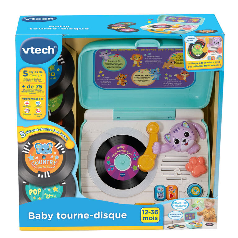 VTech DJ Scratch Cat Record Player - French Edition
