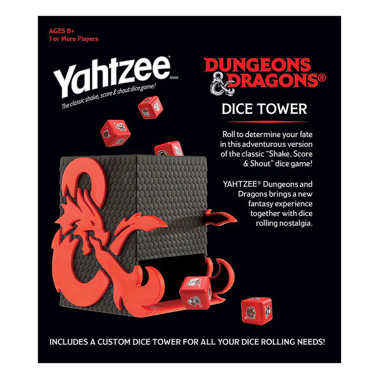 USAopoly YAHTZEE: Dungeons & Dragons - English Edition