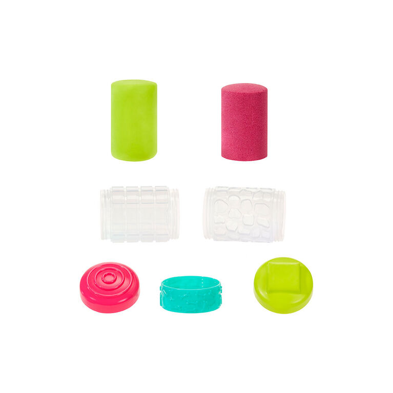 Wonder Factory Never Dry Dough & Sand Starter Set- Lime Green Dough + Pink Sand