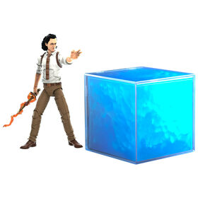Marvel Legends Series Tesseract Electronic Role Play Accessory with Light FX, Marvel Studios' Loki Roleplay Item and 6" Collectible Loki Figure