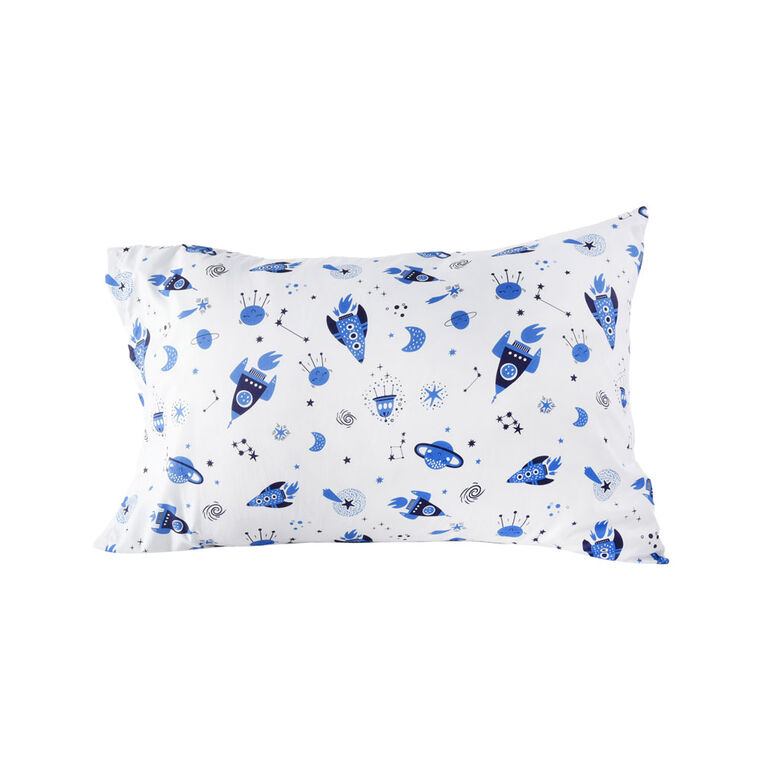 2-Piece Toddler Bedding Set including Comforter and Pillowcase, Space