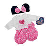 Pink Polka Dot Top, Pants, and Headband for 36cm Doll
