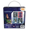 Disney Pixar Lightyear, 4 Jigsaw Puzzle Bundle 100-Piece Buzz Toy Story New Movie with Portable Rope Gift Box