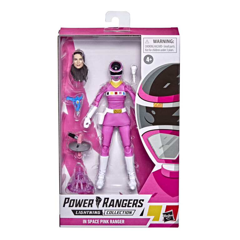 Power Rangers Lightning Collection, In Space Ranger rose, figurine articul&eacute;e premium de 15 cm de collection