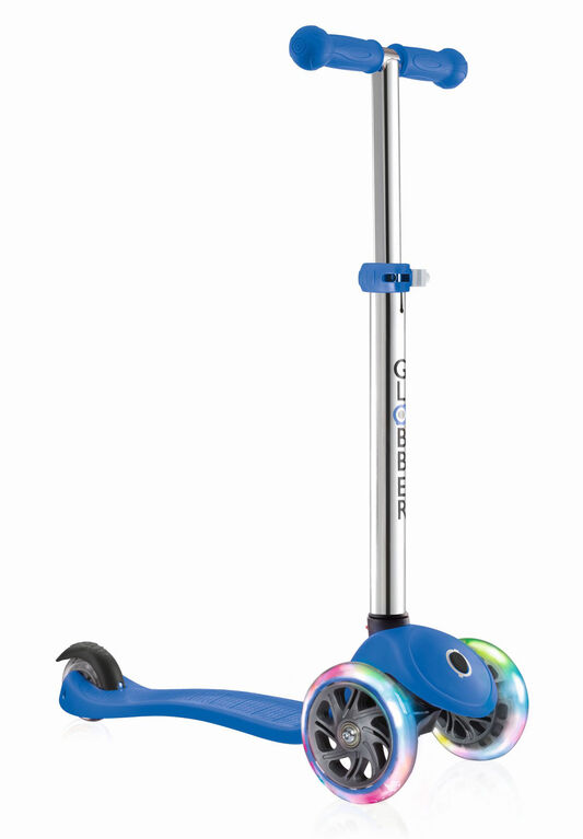 Globber Primo Lights Scooter - Navy Blue