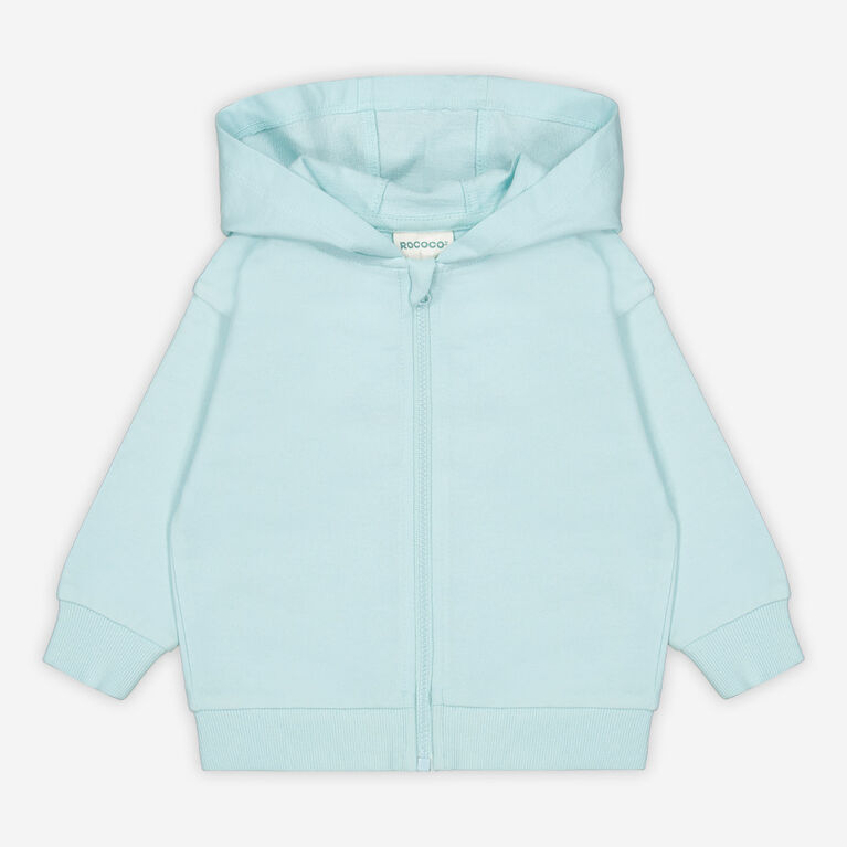 Rococo Kids Zip Hoody Aqua