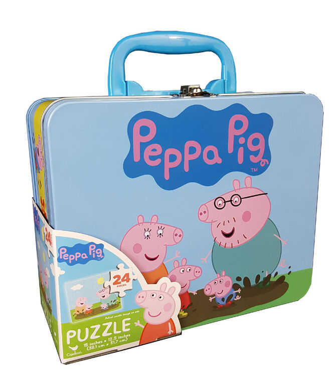 Peppa Pig Puzzle in Tin with Handle