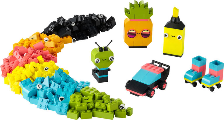 LEGO Classic Le plaisir créatif néon 11027 Ensemble de jeu de construction (333 pièces)