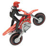 Supercross, Authentic Luke Clout 1:24 Scale Die-Cast Motorcycle with Rider Figure, for Kids and Collectors