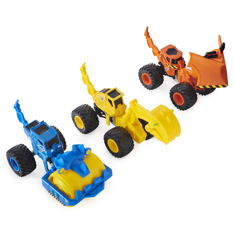 Monster Jam, Official Dugg Dirt Squad Excavator Monster Truck with Moving Parts, 1:64 Scale Die-Cast Vehicle