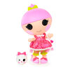 Lalaloopsy Littles Doll - Trinket Sparkles with Pet Yarn Ball Kitten, 7" princess doll