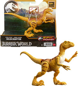 Jurassic World Strike Attack Velociraptor Dinosaur Toy with Single Strike Action