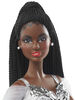 Barbie Signature 2021 Holiday Barbie Doll (12-inch, Brunette Braids) in Silver Gown