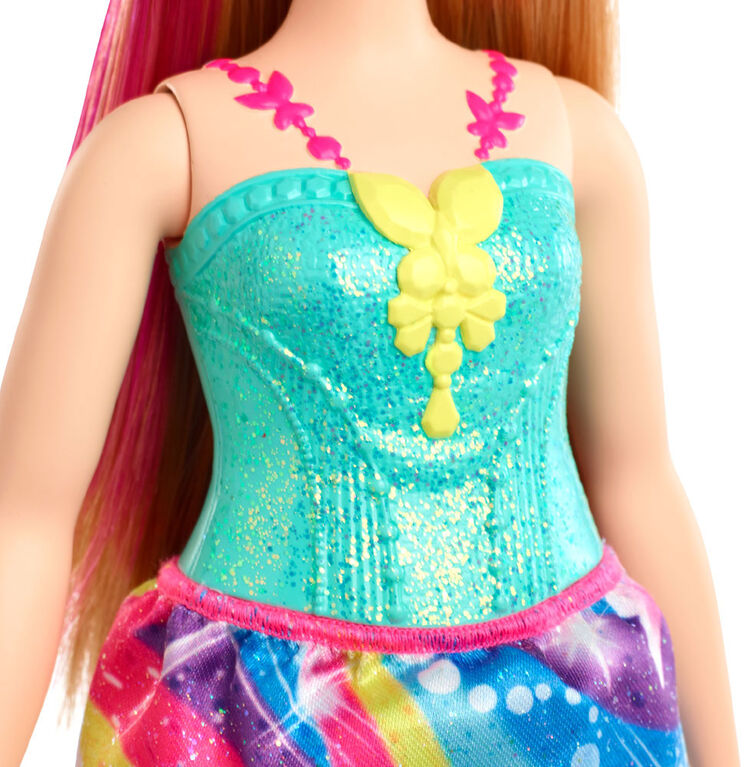 Poupée Barbie Princesse Barbie Dreamtopia, avec mèche rose