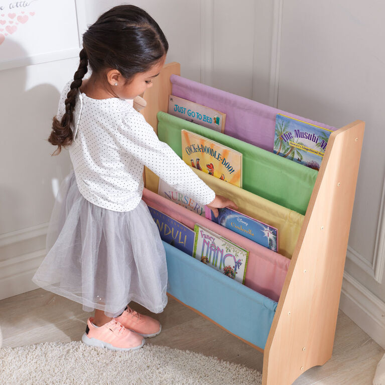 Kidkraft Sling Bookshelf Pastel Natural Toys R Us Canada