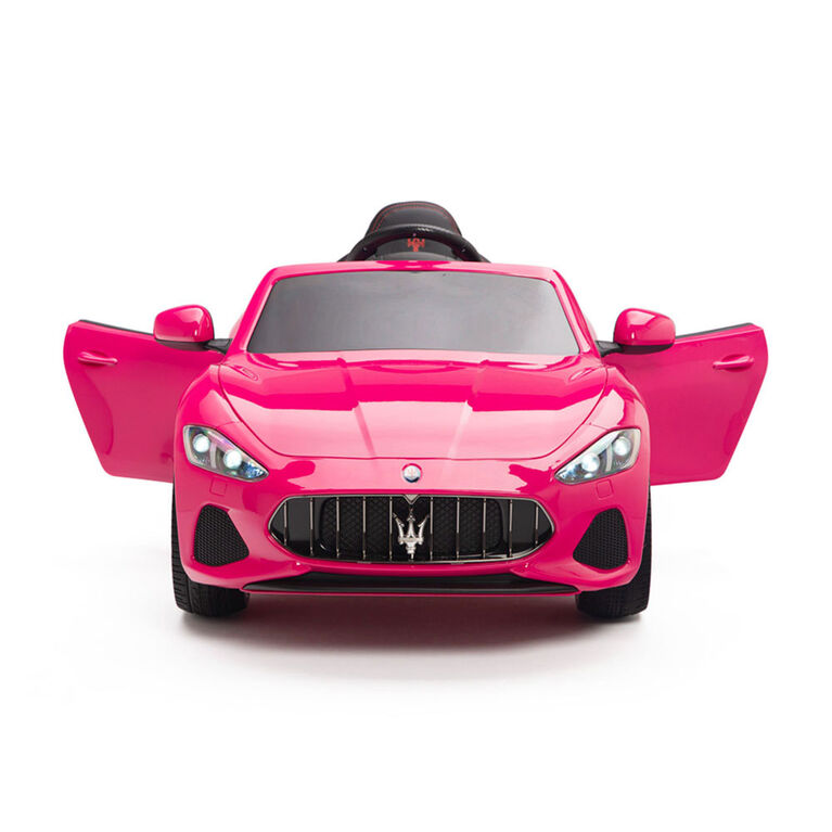 KidsVip 12V Maserati Gran Cabrio W/RC- Rose - Édition anglaise