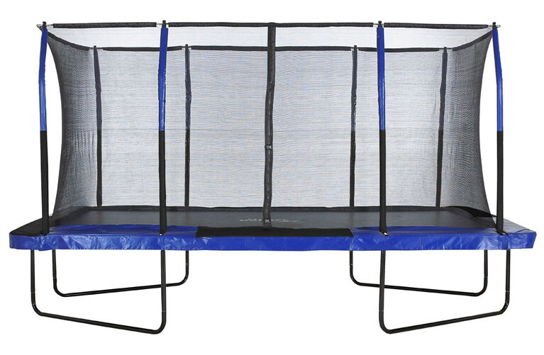 Upper Bounce Easy Assemble Mega 8' X 14' Rectangular Trampoline, with Fiber Flex Enclosure System