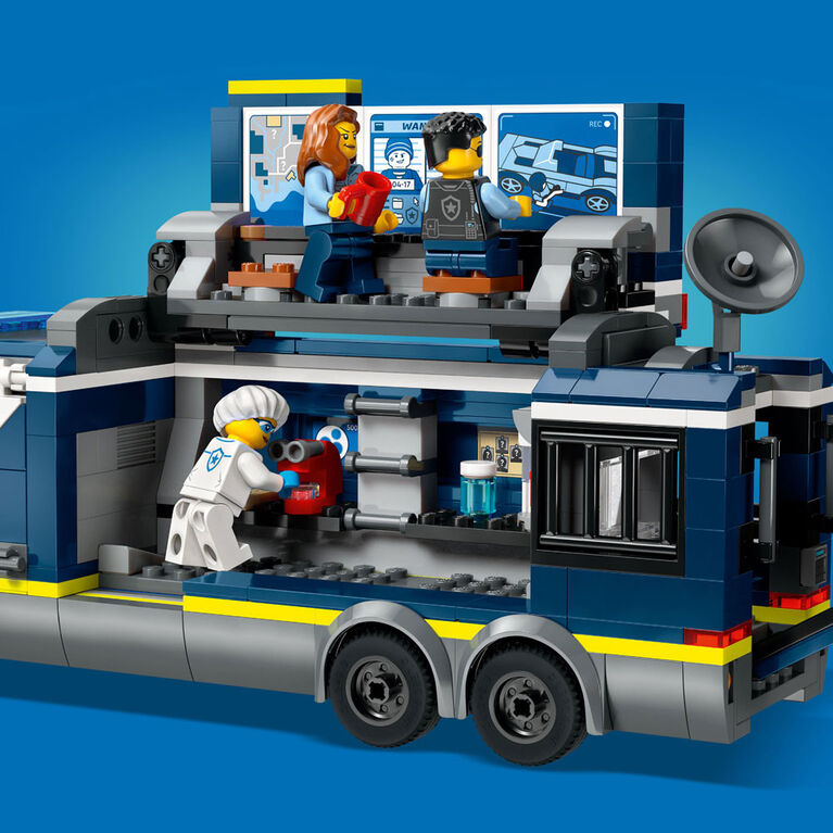 Jouet LEGO City Le camion laboratoire mobile de la police scientifique 60418