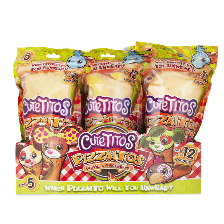 Cutetitos - Animaux en peluche surprise - Peluche à collectionner - Série 3 Nouveaux modèles, nouvelles tortillas - Les couleurs et les motifs peuvent varier