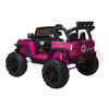 KidsVip 24V Enfants Grandes EVA Roues Camion Voiture Eléctrique avec Commande à Distance - Rose - Édition anglaise