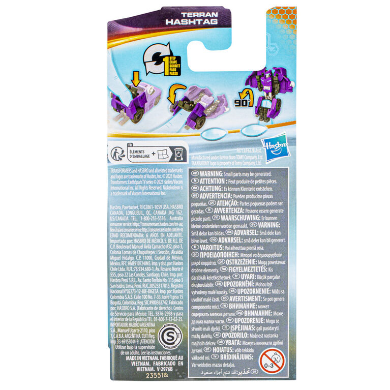 Transformers EarthSpark, figurine Tacticon Terran Hashtag