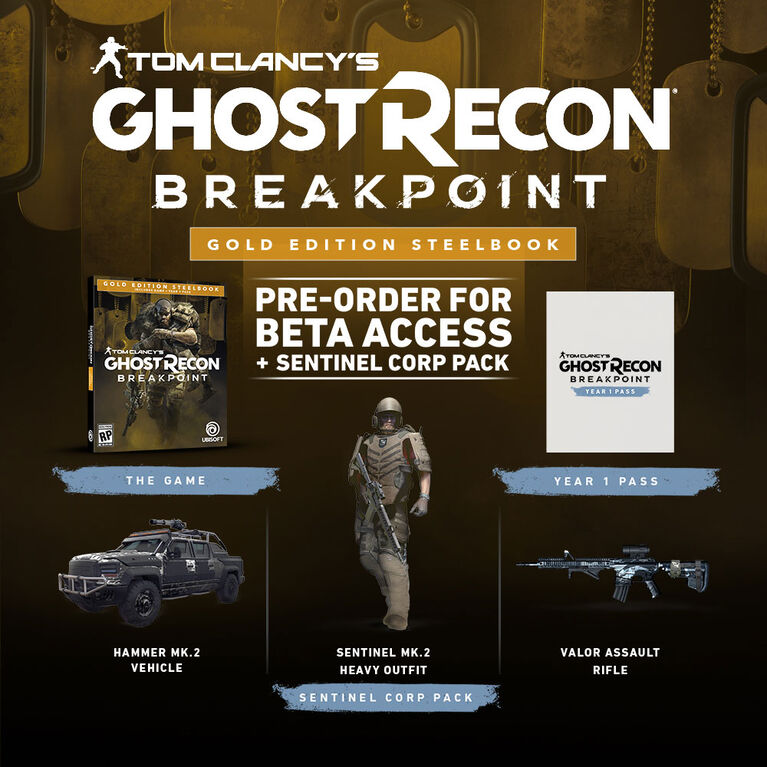 Tom Clancy's Ghost Recon Breakpoint Gold Steelbook Edition - PlayStation 4