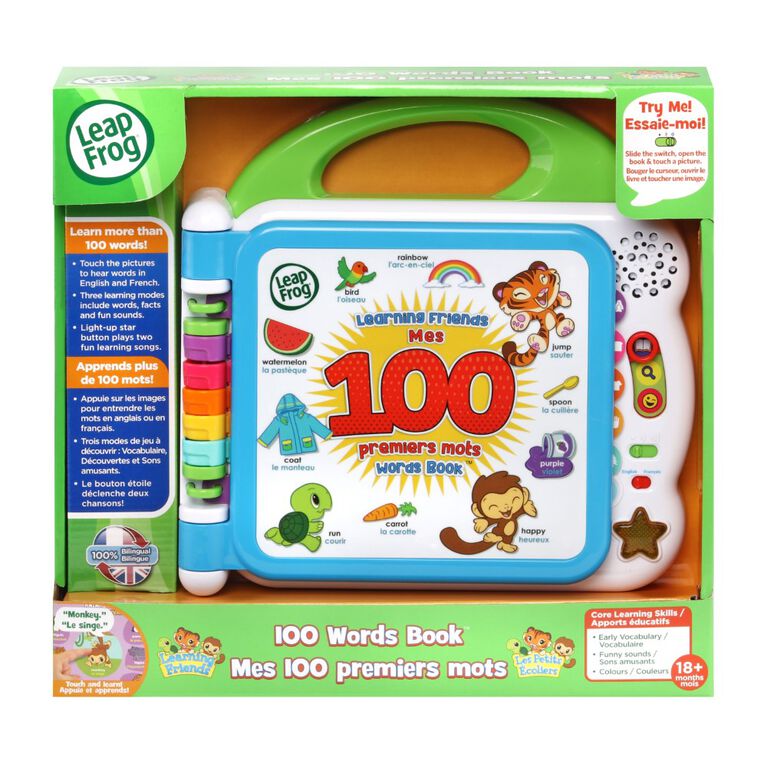 LeapFrog Mes 100 premiers mots - Bilingue - Édition Anglaise/Française