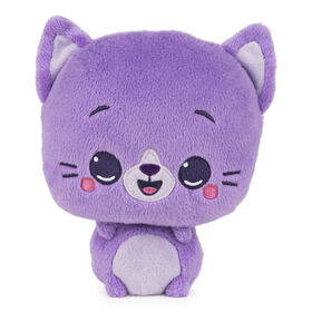 GUND Drops, Peggy Purrs, Animal en peluche tout doux et expressif premium, violet, 15,2 cm