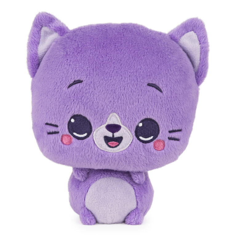 GUND Drops, Peggy Purrs, Expressive Premium Stuffed Animal Soft Plush Pet, Purple, 6