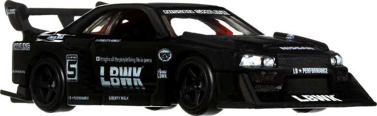 Hot Wheels Car Culture Circuit Legends Liberty Walk R34 Skyline Chase Car Vehicle