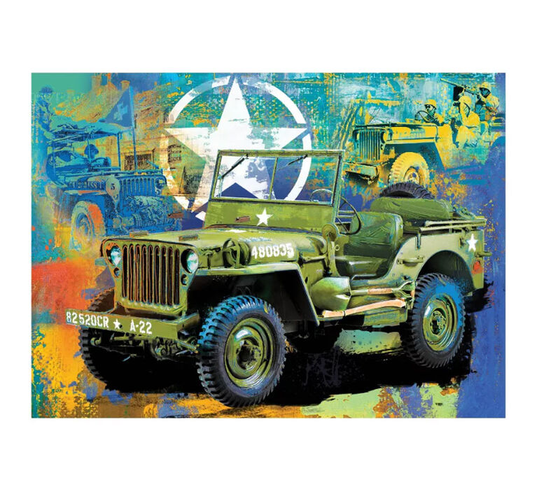 EuroGraphics - The Jeep Army Truck Collectible Shaped Tin Puzzle Jigsaw Puzzle - 550pc